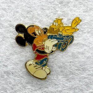 🔮 5/$25 Vintage Disney EuroDisney Mickey Bird Watching Pin‎
